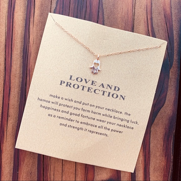 GOLD ♡ Love & Protection Necklace ♡ - Picture 2 of 4